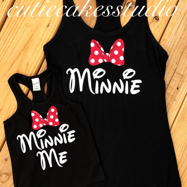 Disney shirt tank minnie me minnie mouse Tank top Disney Girl Baby Toddler Ladies disney world monogram disney vacation shirt Minnie Mouse