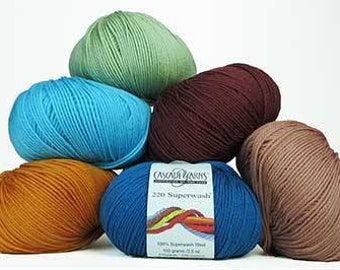 Cascade Superwash 220 multiple  colors