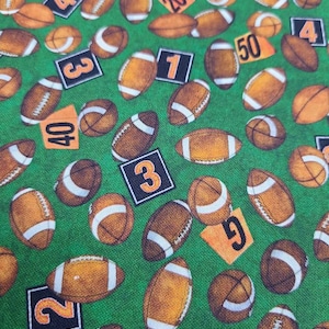 Cotton Football print Fabric