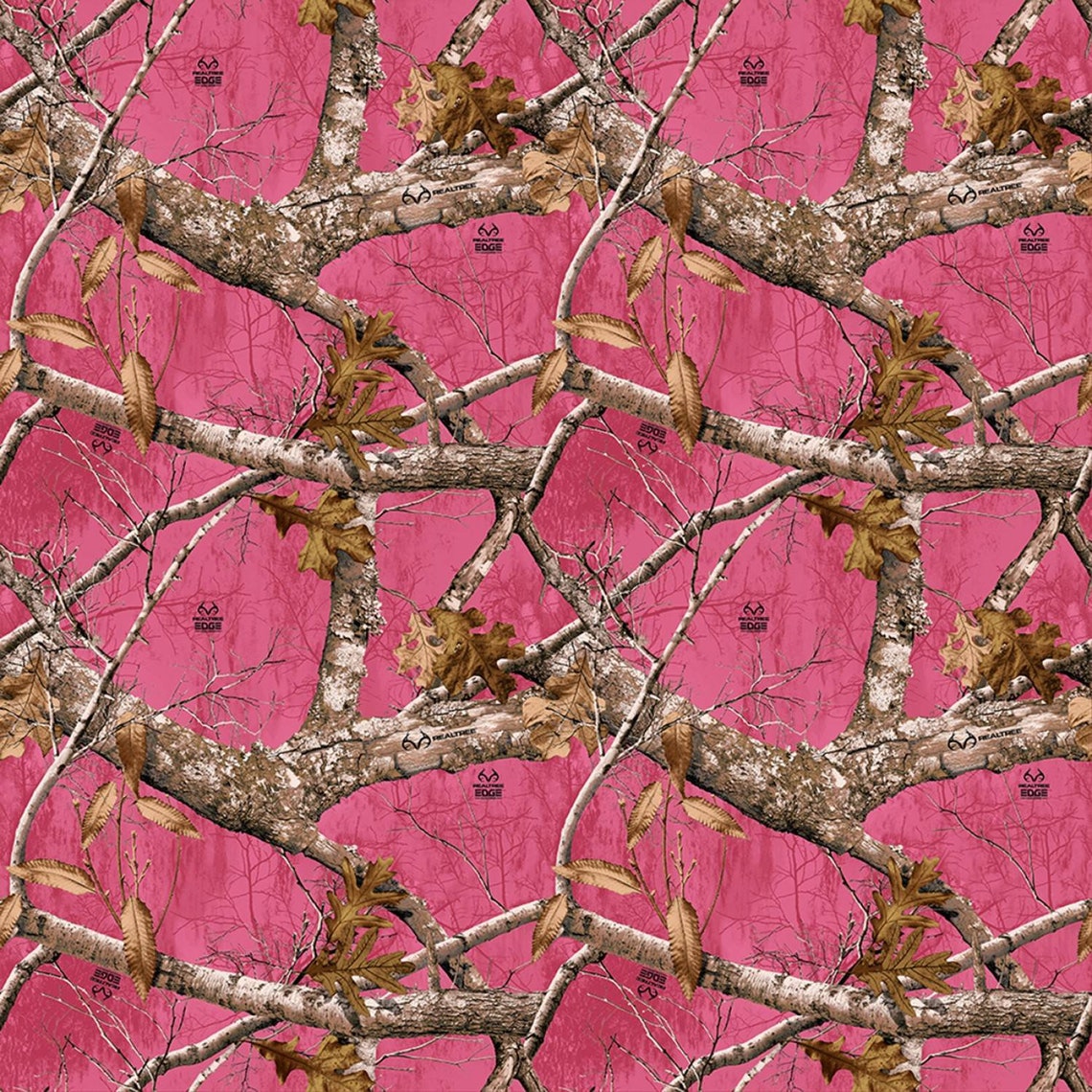 REAL TREE Cotton Fabric Print Multiple Colors Etsy
