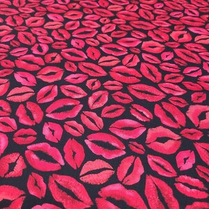 Lips Cotton Fabric