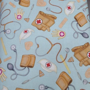 Nurse Cotton Fabric Print