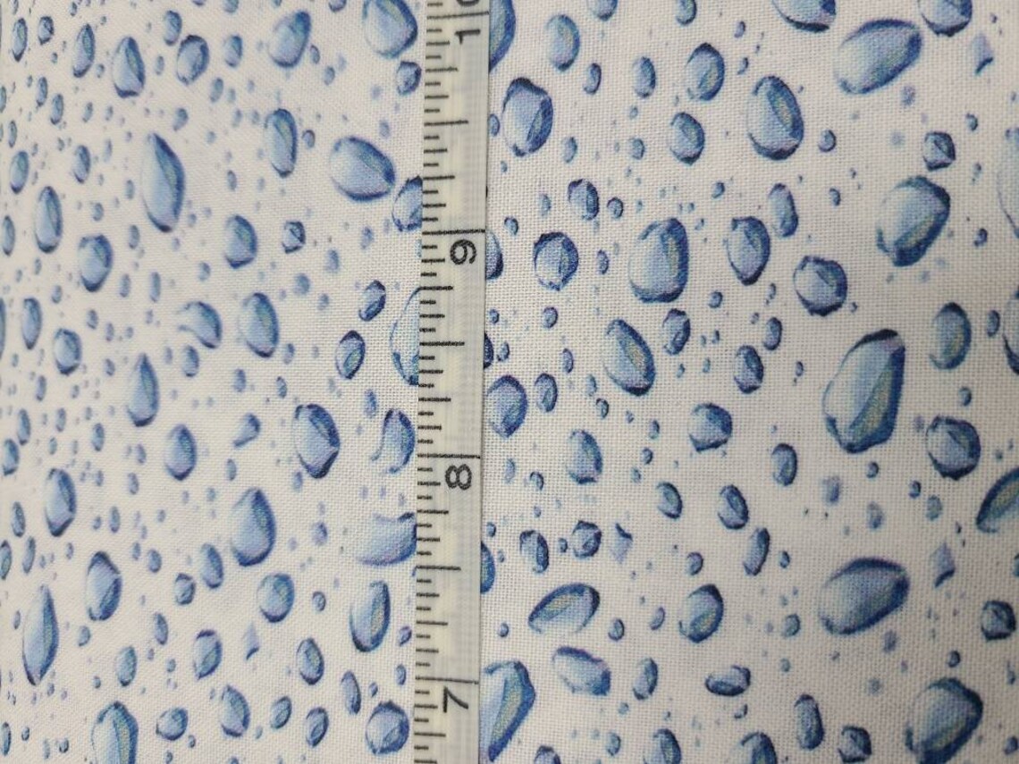 QT Fabrics Rain Drops Fabric Print Etsy