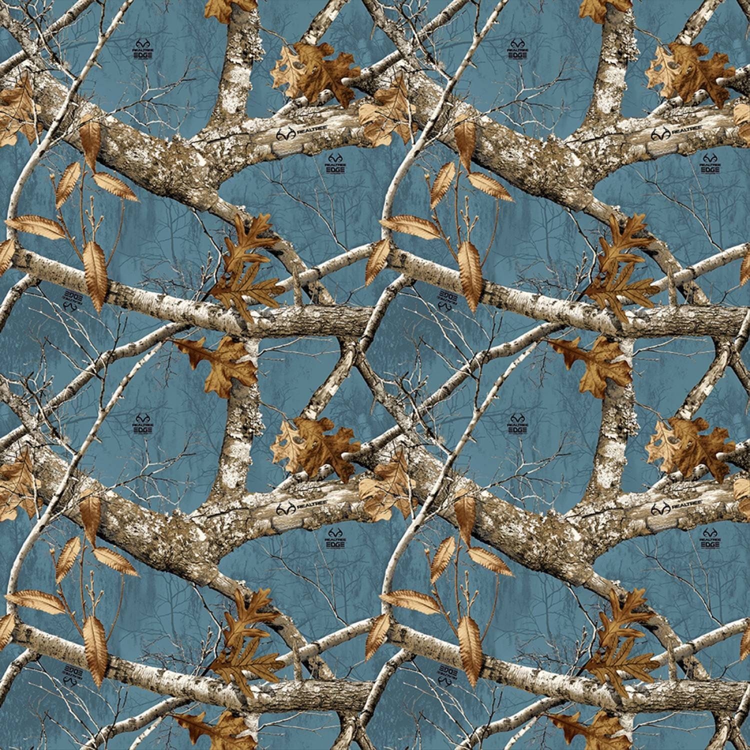 REAL TREE Cotton Fabric Print Multiple Colors Etsy