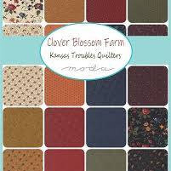 Moda Clover Blossom Jelly Roll & Charm Pack Pre Cuts