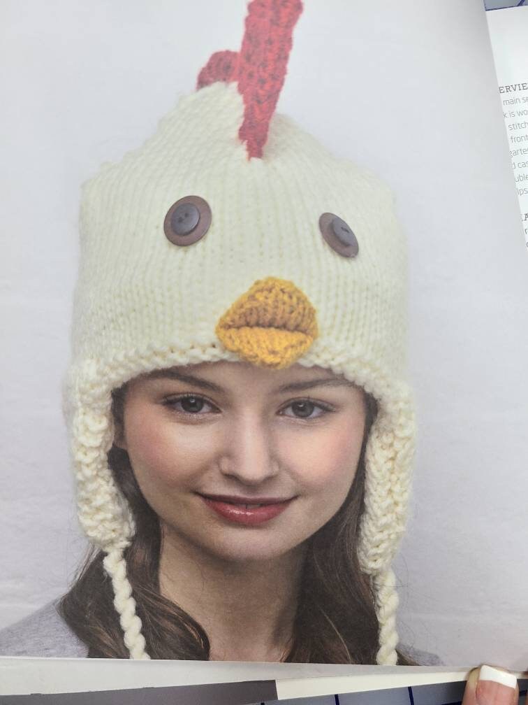 Knitted Animal Hats Pattern Book Etsy