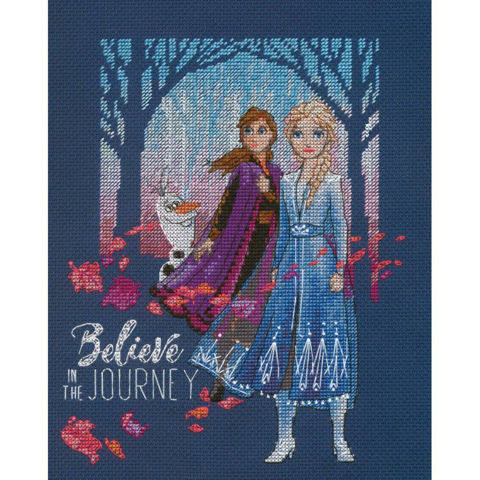 FROZEN Disney Counted Cross Stitch Kit 8x10 Etsy