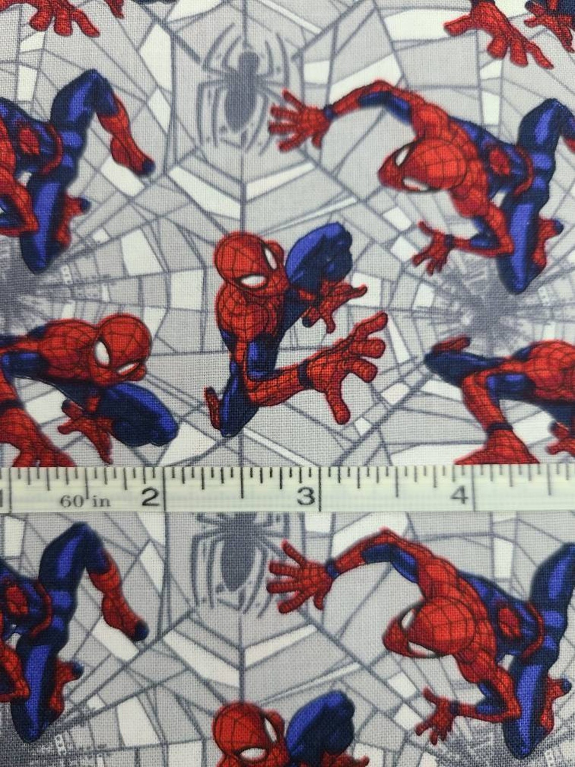 Spiderman Cotton Fabric Print - Etsy