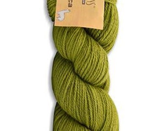 May include: A skein of Cascade Yarns Pure Alpaca yarn in a bright green color. The label reads "Pure Alpaca 100% Baby Alpaca".