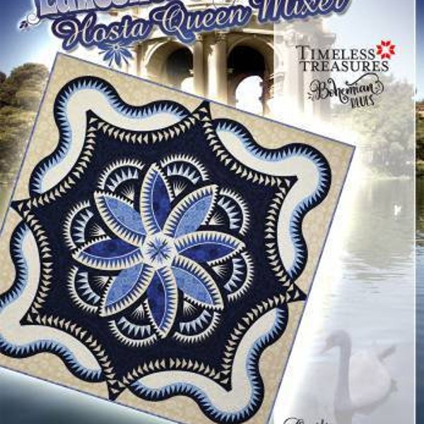 Lakeshore Hosta Queen Mixer Foundation paper pieced pattern