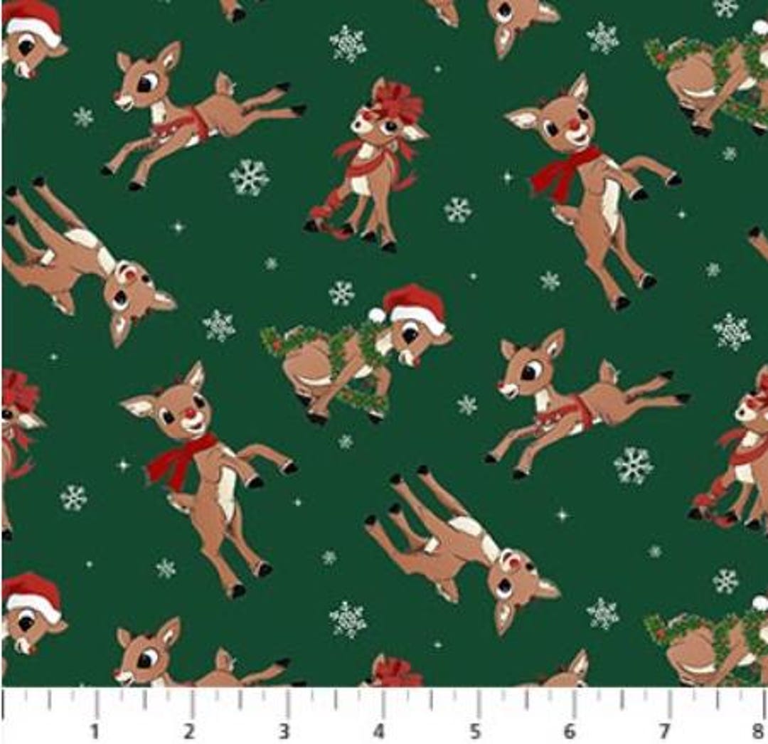 Rudolph the Red-nosed Reindeer Fabric Collection - Etsy