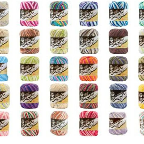 Lily Sugar'n Cream Yarn - Ombres multiple colors