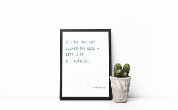 Pema Chodron Citation Tu Es Le Ciel Telechargeable Tirage Etsy France