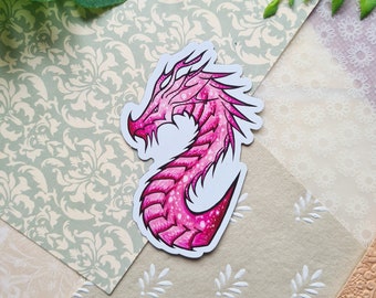 Pink Dragon 8cm Kühlschrankmagnet Display
