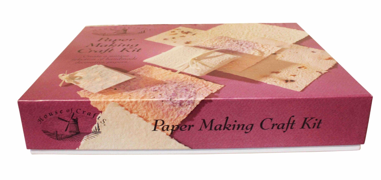 House of Crafts Paper Making Kit Do It Yourself Handmade Etsy