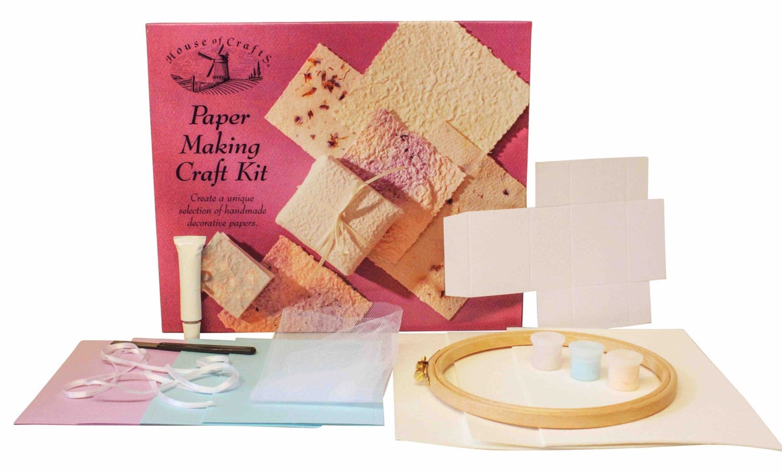 House of Crafts Paper Making Kit Do It Yourself Handmade Etsy