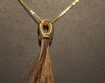 Custom Horsehair Necklace |  Tassel Necklace |  Keepsake Horsehair Necklace | Memorial Necklace | AS SEEN on THEPOWERPONIES