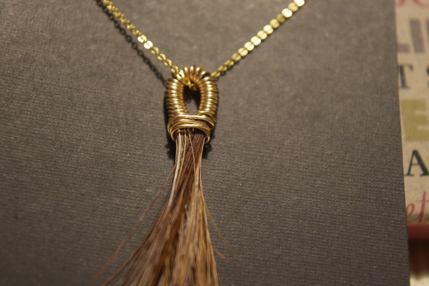 Horse hair tassel necklace deals