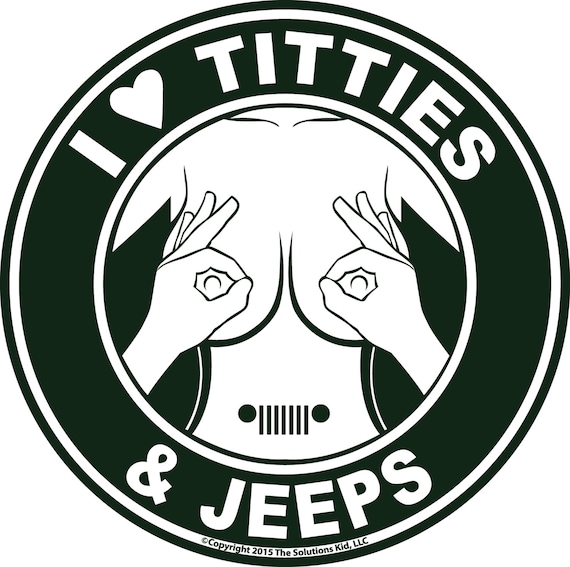 I Love Titties and Jeeps Decal | Etsy