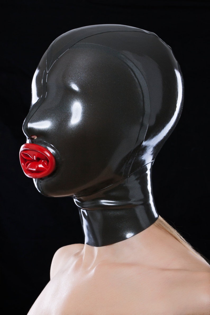 Latex Mask With Red Condom and Cutouts for Nostrils Etsy