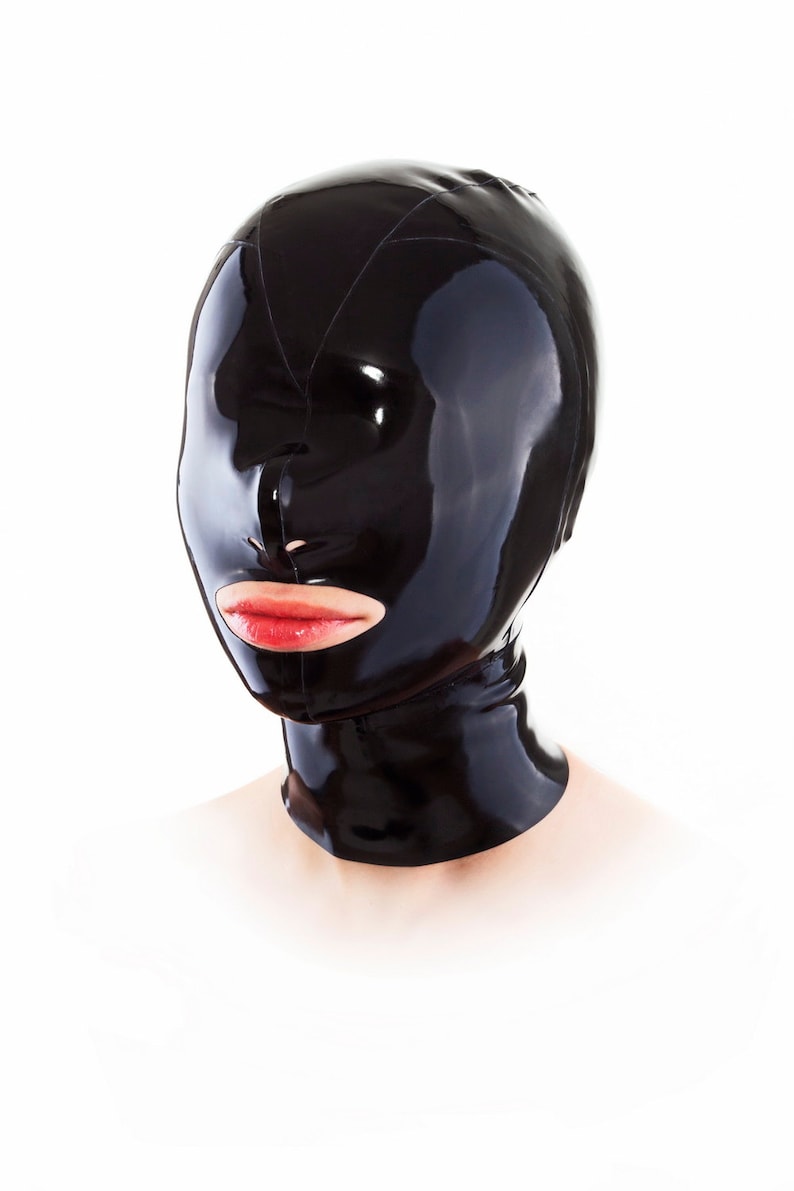 Latex Mask With Translucent Face and Holes for Mouth and Eyes Etsy