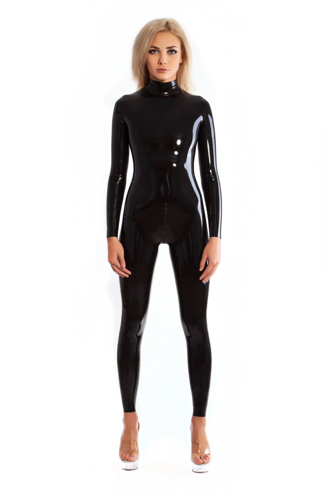 Neck Entry Latex Catsuit With Double Slider Crotch Zipper Etsy Neck Entry Latex Catsuit With Double Slider Crotch Zipper Etsy