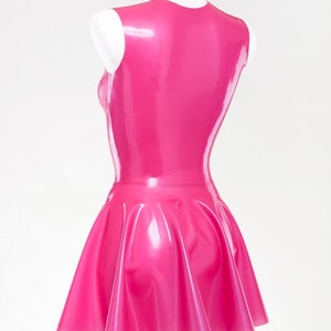 Very sexy latex fit-and-flare dress image 2