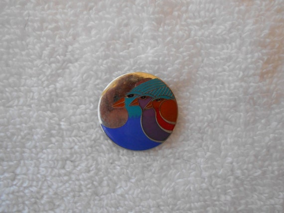 VINTAGE Laurel Burch CELESTIAL BIRD pin brooch