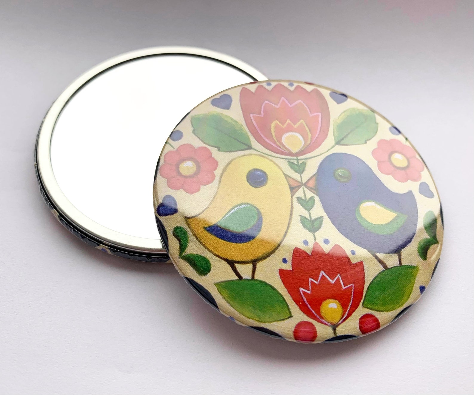 Secret Garden Pocket Mirror 76mm Size Etsy UK