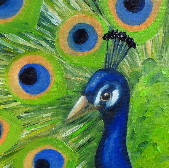 Peacock Painting - Décoration - Accessoires pour la maison