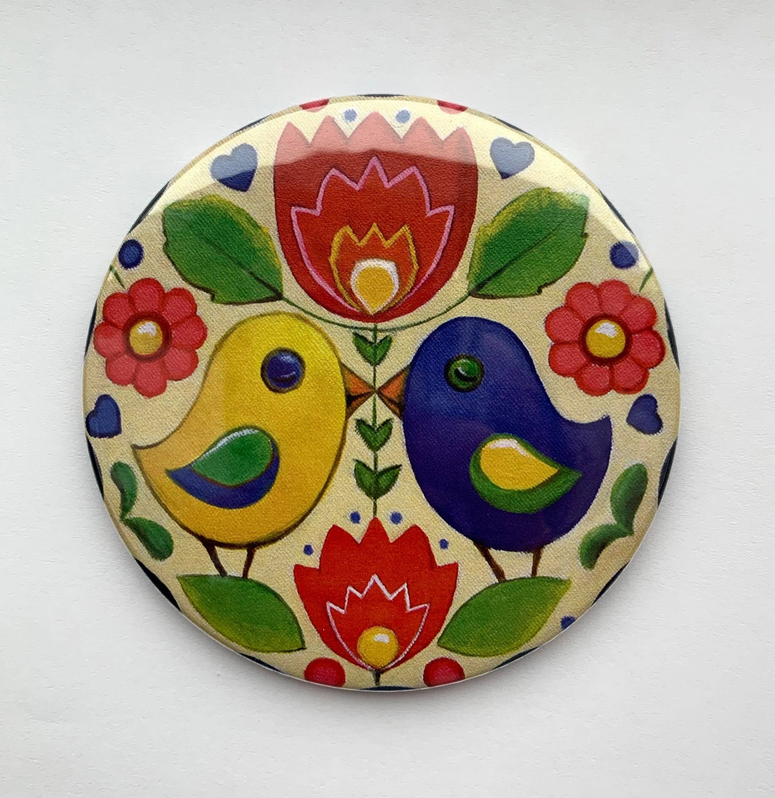 Secret Garden Pocket Mirror 76mm Size Etsy UK