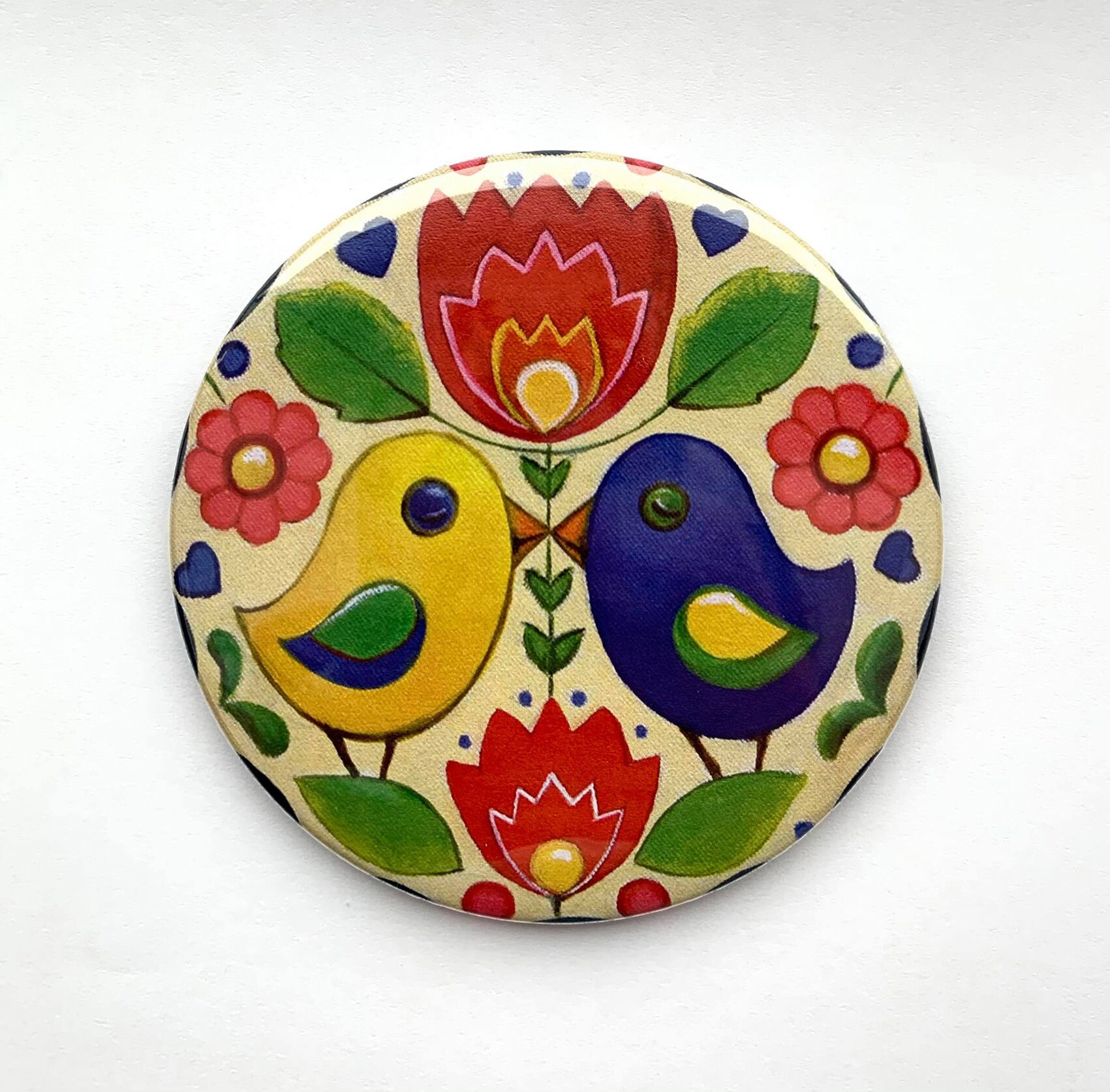 Secret Garden Pocket Mirror 76mm Size Etsy UK