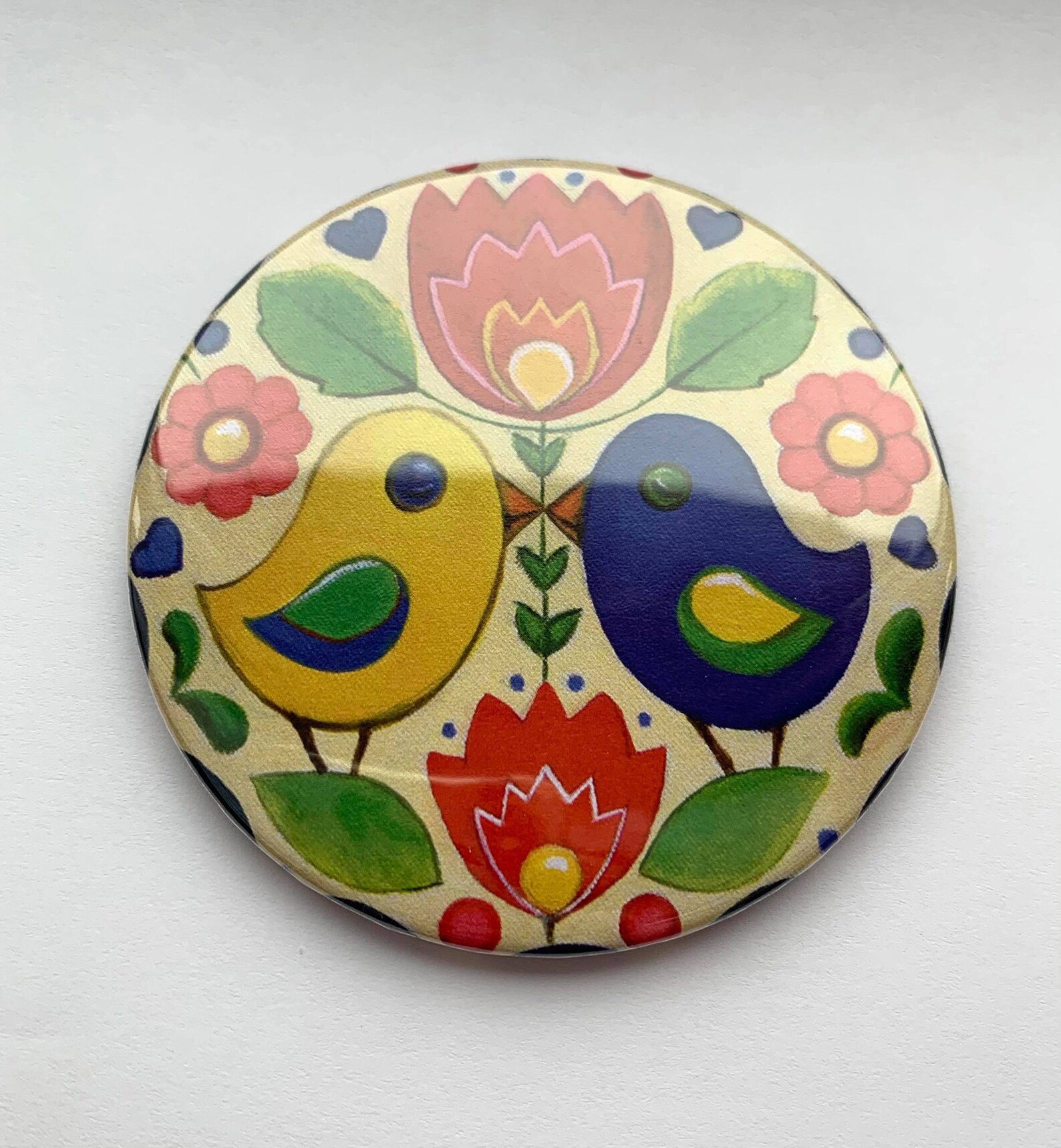 Secret Garden Pocket Mirror 76mm Size Etsy UK