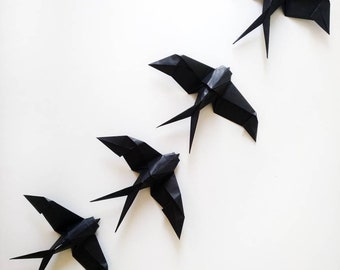 Origami Fliegeboot Ohrringe Silber Haken Etsy