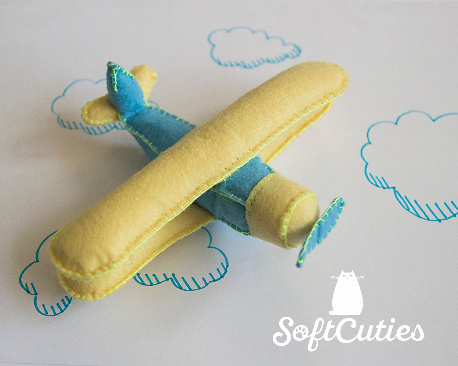 Soft Toy Airplane. Plush Biplane. Stuffed Biplane Etsy