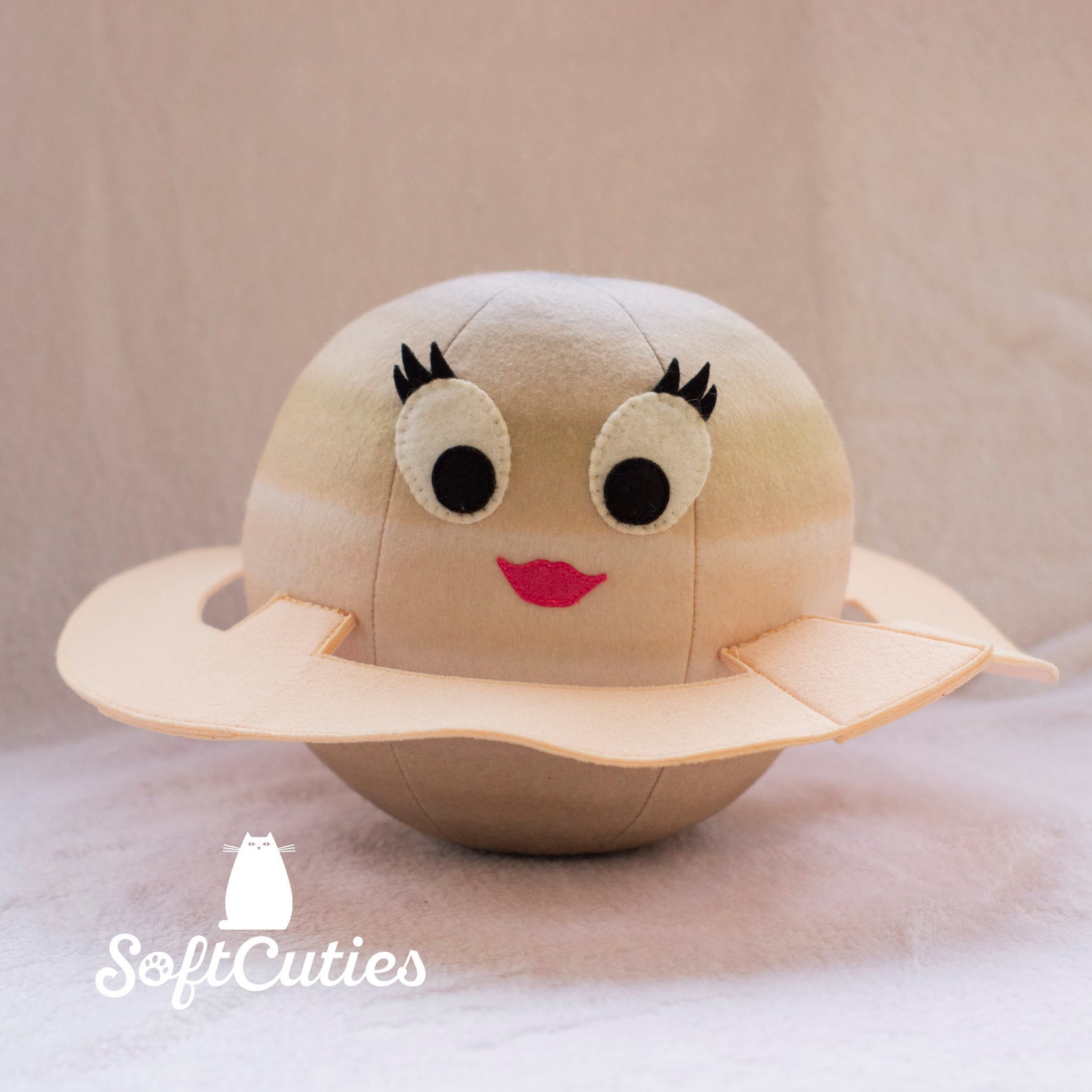 Jupiter and Saturn Soft Toys. Solar System. Toy Globe. Felt