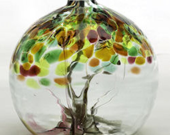 Kitras Art Glass Oil Lamp OLTREE03SI Etsy