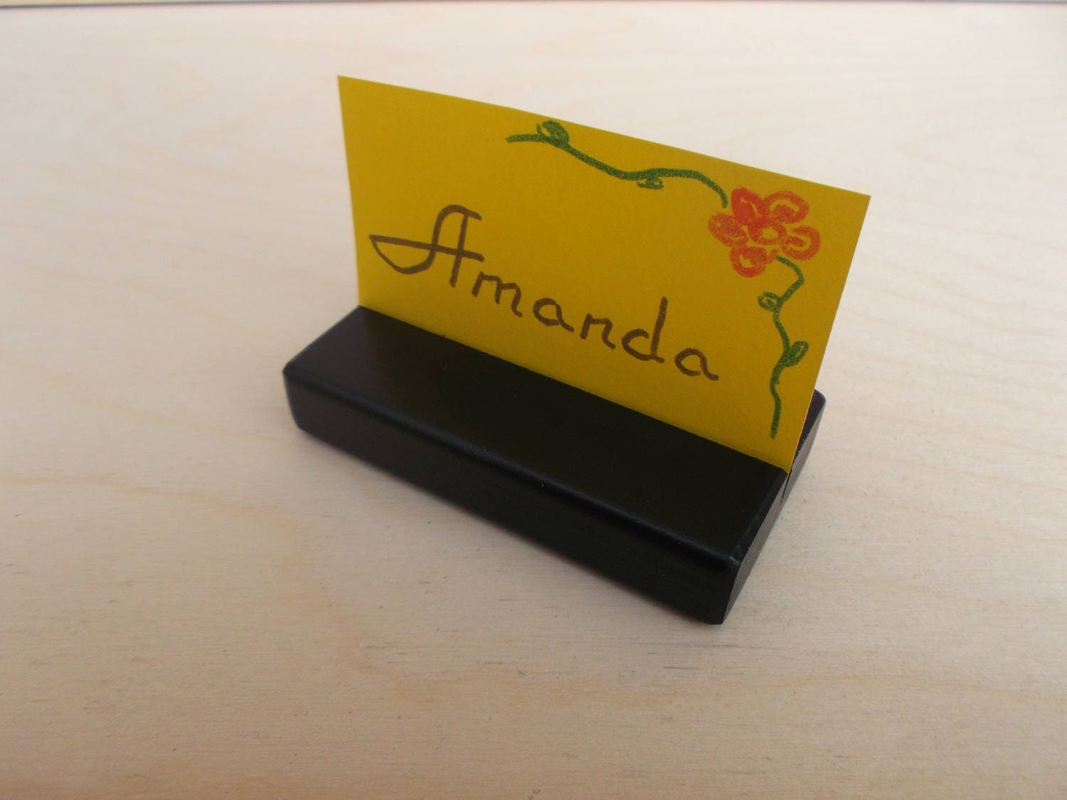 10 Black Table Number Holders for Weddings Table Card Holder Etsy