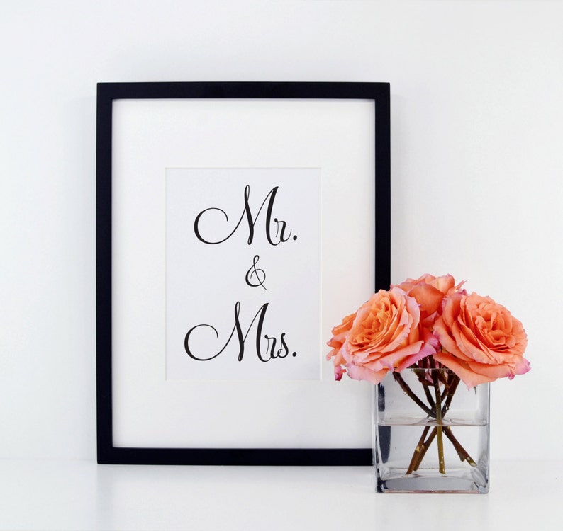 Mr And Mrs Sign Bride And Groom Chair Sign Sweetheart Table Sign Mr And Mrs Table Sign Lovebird Wedding Table Sign Wfs04