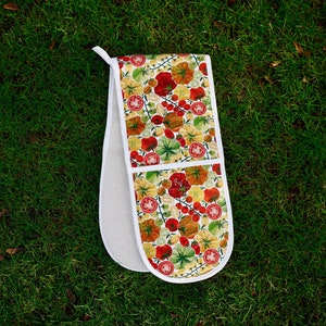 Tomato Vegetable Double Oven Gloves- 100% cotton