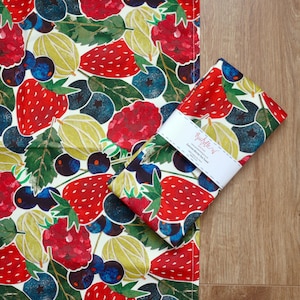 Sommer Beeren Geschirrtuch - 100% Baumwolle