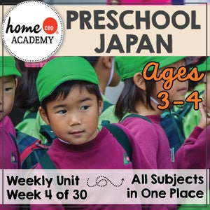 Homeschool Preschool Japan Unit