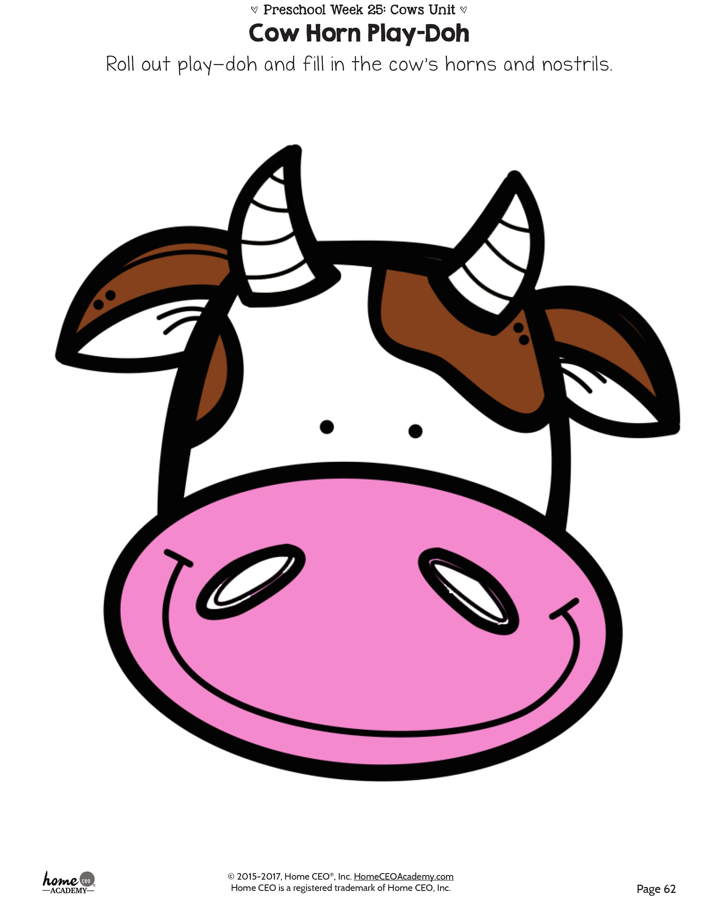 Preschool Homeschool Cows Unit - Etsy