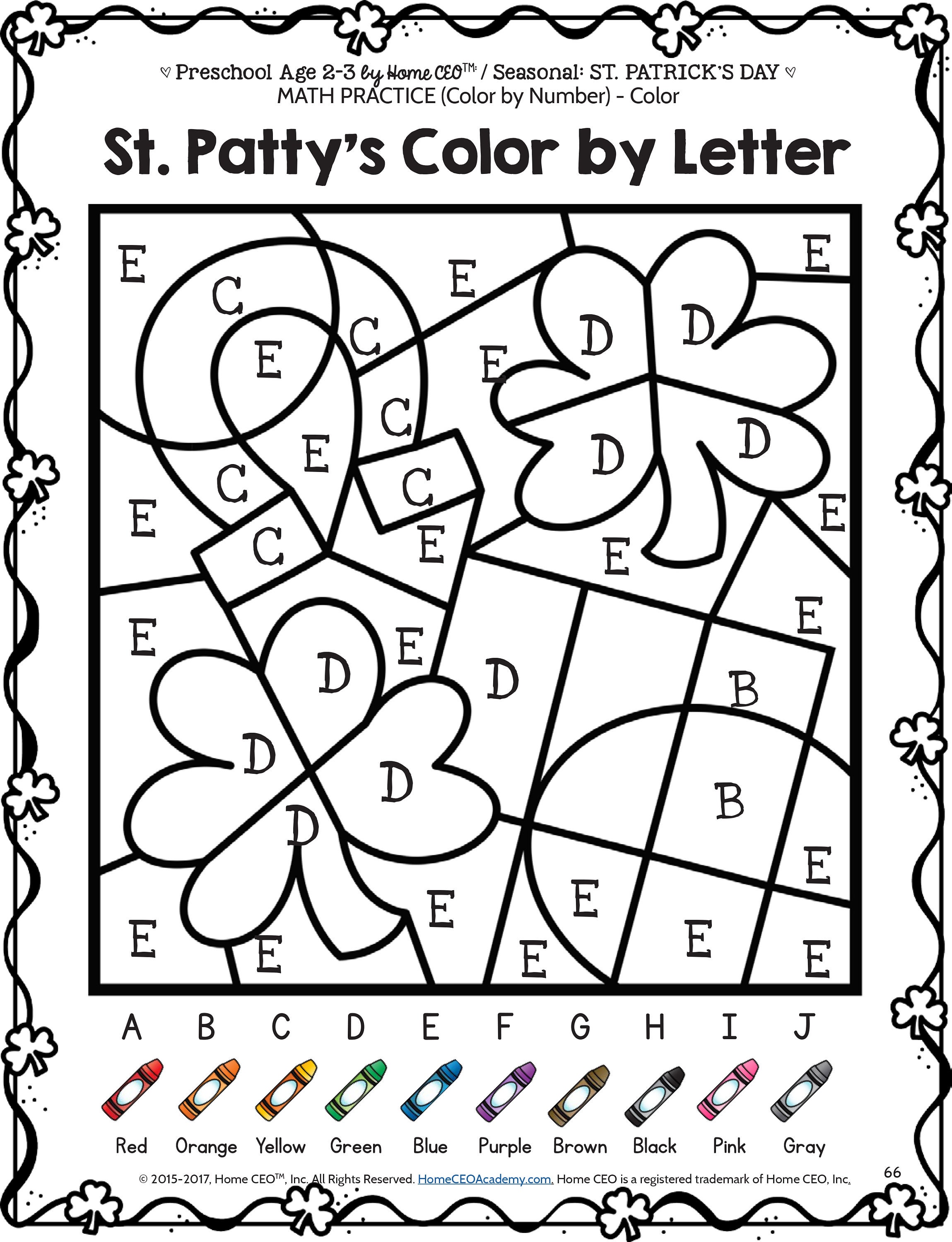 Preschool Homeschool St. Patricks Day Unit - Etsy