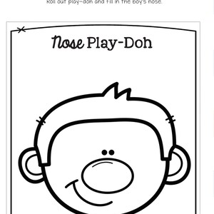 Preschool Homeschool Nose Unit | Etsy