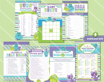 Monsters Inc Baby Shower Games Printables Monster Baby Shower Games Monsters Inc Baby Shower Invitation available, Baby Shower Games for Boy