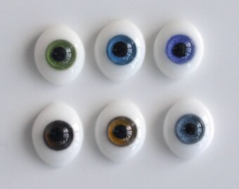 Lots 6 pair of Broken Glass BJD Eyes AS Pic 28mm,24mm ,20mm,18mm
