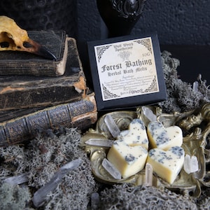 Forest Bathing Bath Melts, Vegan Bath Gift, Witchy Bath Gift, Hedgewitch Gift, Green Witch Gift, Yoga Teacher Present