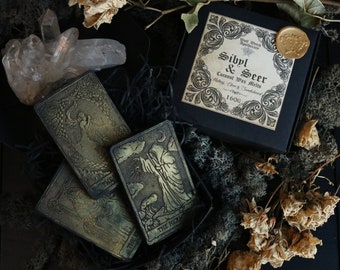 Tarot Card Wax Melts // Wax Melts for Witches, Gothic Witchy Wax Melts, Halloween Wax Melts, Witchcraft Gift