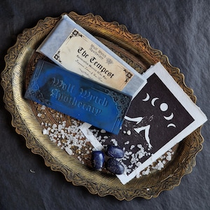 The Tempest Wachs Melts, Gothic Wachs Melts, Meer Hexe Geschenk, Witchy Snap Bar, Witchy Vollmond Wachs Melts